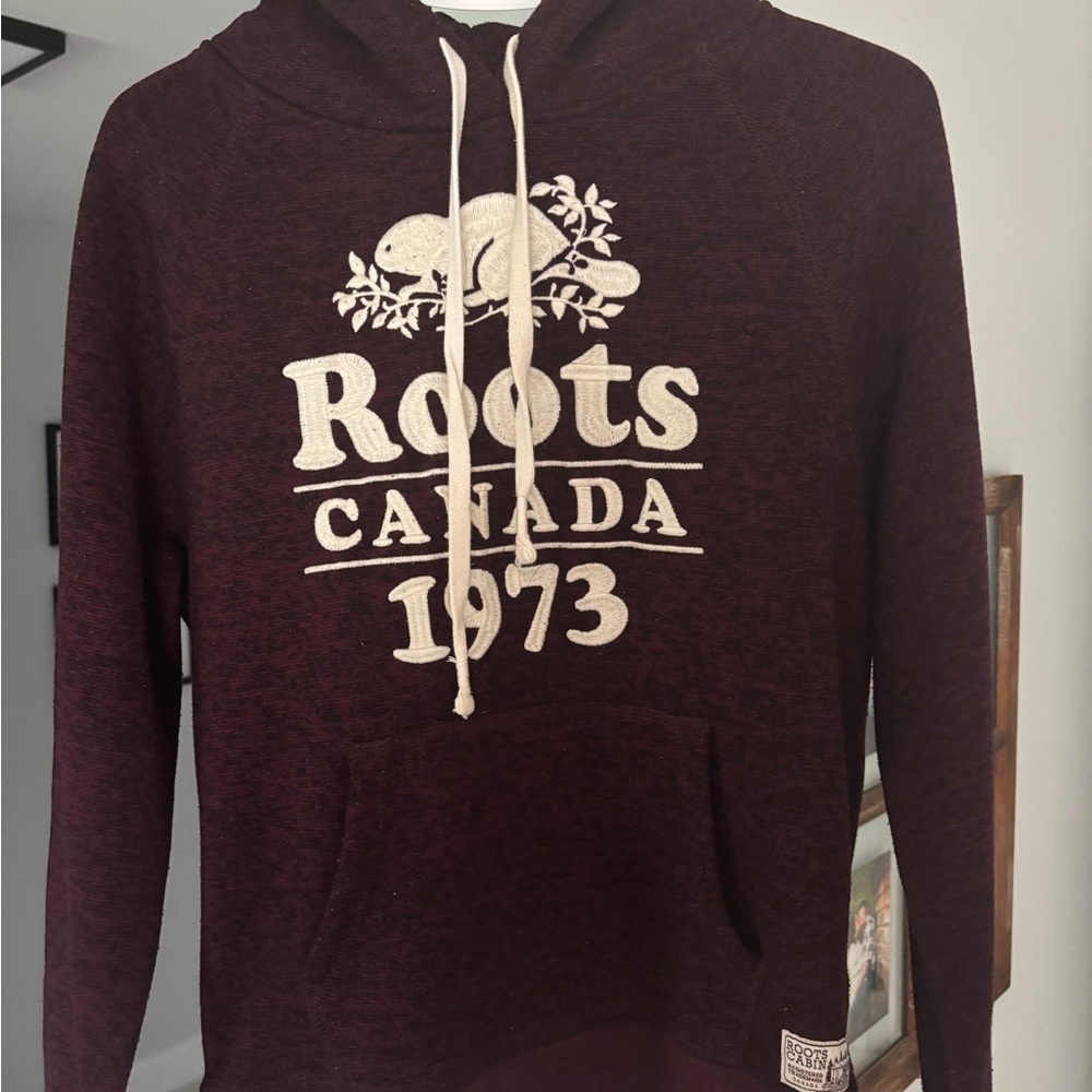 Roots Red Sweater Classic Logo Pullover